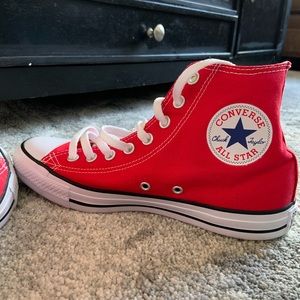 Red high top converse